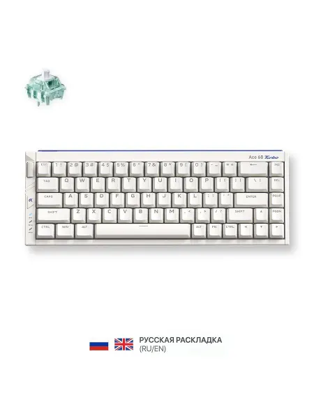 MCHOSE Механическая клавиатура Ace 68 Turbo, Magnetic Jade Pro
