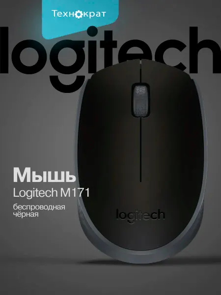 LOGITECH Мышь беспроводная M171 черный 910-004643