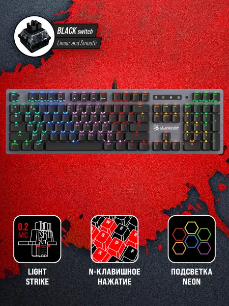 A4TECH Клавиатура игровая Bloody B760 механическая