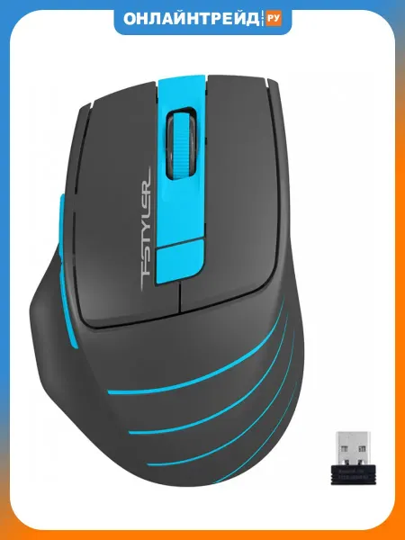 A4TECH Мышь беспроводная Fstyler FG30S Grey, Blue