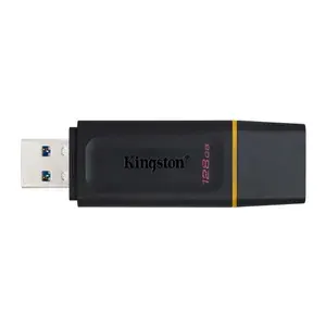 Kingston 128 ГБ USB-флеш-накопитель Exodia 128GB USB 3.2 Gen1 (DTX/128GB) (DTX/128GB), USB 3.2, Пластик, черный, желтый