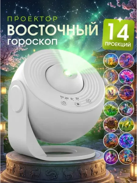 ALTRONIX Проектор планетарий Звездное небо"Восточный гороскоп" черный