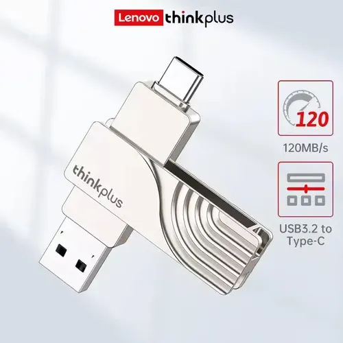 Lenovo thinkplus TPCU301 128 ГБ USB3.2 USB Флеш-накопитель TYPE-C+USB