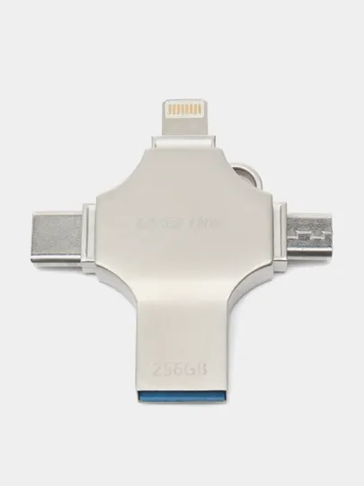 Универсальная флешка Green Lion 4-In-1 USB, 256 ГБ, 128 ГБ, Silver