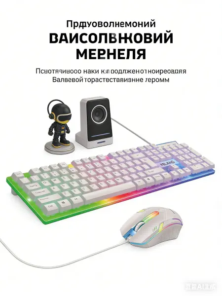 AULA Клавиатура с подсветкой игровая механическая проводная