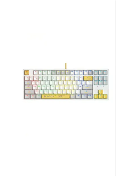 BLOODY Клавиатура S87 Energy White (Red Switch)