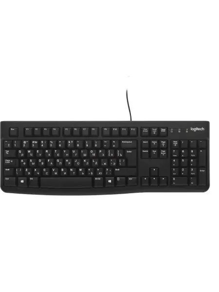 LOGITECH Клавиатура Keyboard K120 For Business Black USB