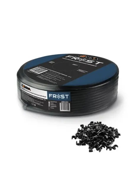 CADENA Кабель коаксиальный Frost RG-6U с крепежом кабеля