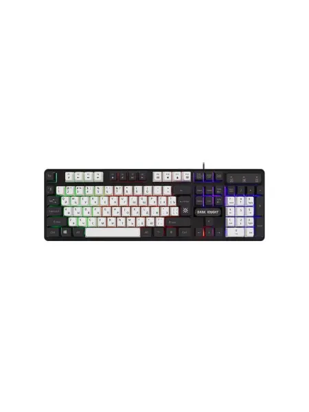 DEFENDER Клавиатура компьютерная Dark Knight GK-077 RU White Bl