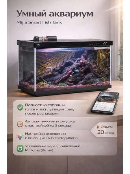 MIJIA Умный аквариум Xiaomi Smart Fish Tank