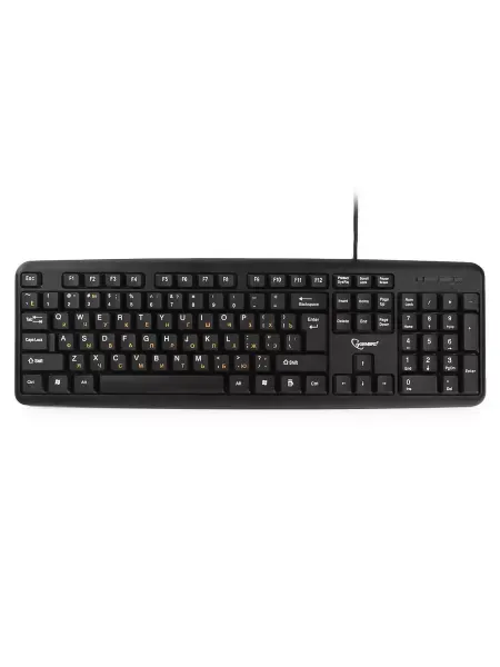 GEMBIRD Клавиатура USB, KB-8320UXL-BL, Черный