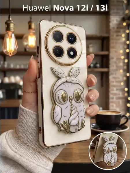РИНОФОН Чехол подставка с попсокет на Huawei Nova 12i, Nova 13i