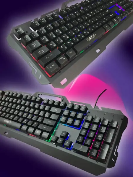IMICE Игровая клавиатура проводная мембранная