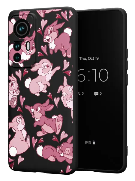 FACTORIA Чехол на Xiaomi 12T 12T Pro с принтом Зайчики