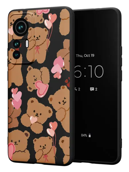 FACTORIA Чехол на Xiaomi 12T 12T Pro с принтом Мишки