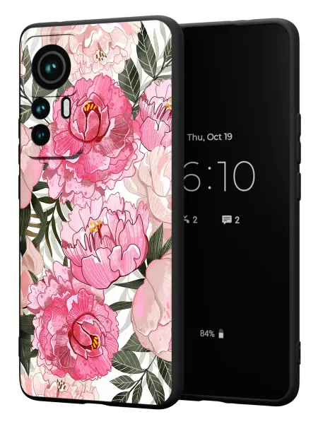 FACTORIA Чехол на Xiaomi 12T 12T Pro с принтом Пионы