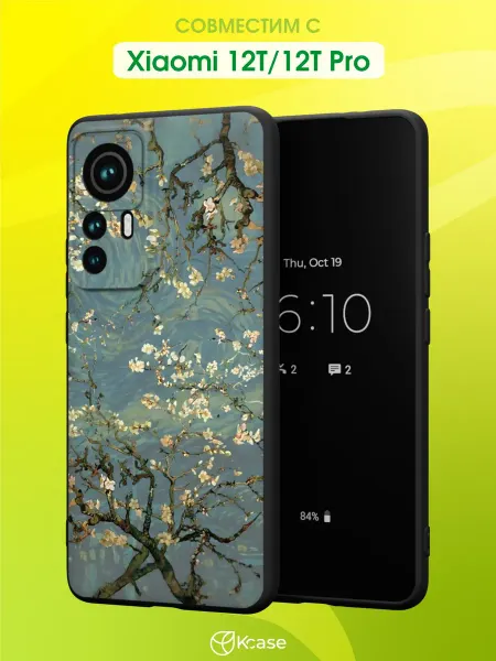 Kcase Чехол на Xiaomi 12T 12T Pro с принтом Сакура