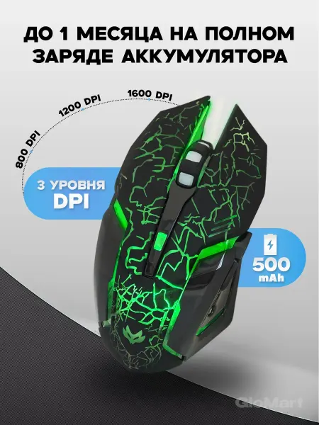 MicePack Компьютерная мышь беспроводная мышка с подсветкой бесшумная