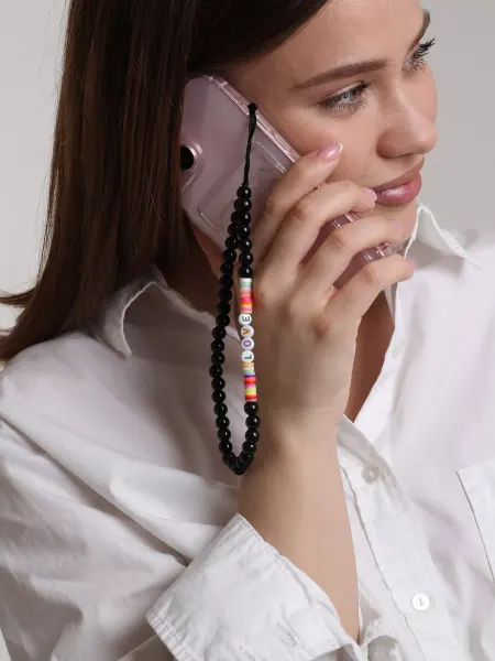 NJEWERLY Брелок для телефона из бусин