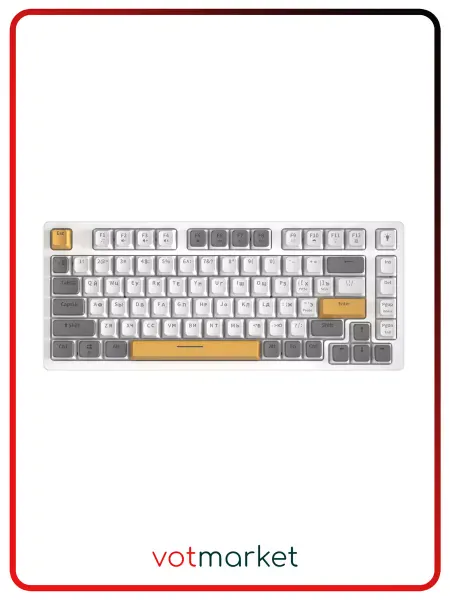 VOROTEX Клавиатура игровая проводная P82 Outemu Red Switch