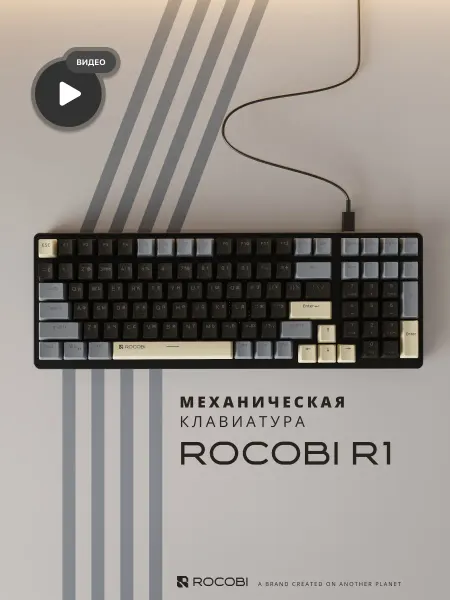 Клавиатура для компьютера механическая игровая ROCOBI R1