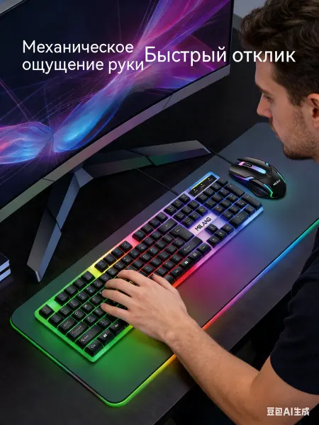 Redragon Клавиатура механическая игровая для компьютера с подсветкой