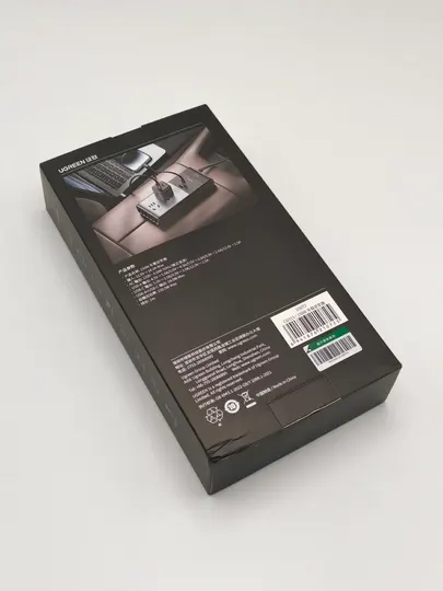 Автомобильный инвертор UGREEN 150W, 12V в 220V/230V, 2 розетки, USB-C, черный