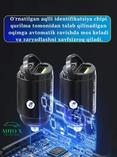 Автомобильное быстрое зарядное устройство универсальный адаптер 12V/24V