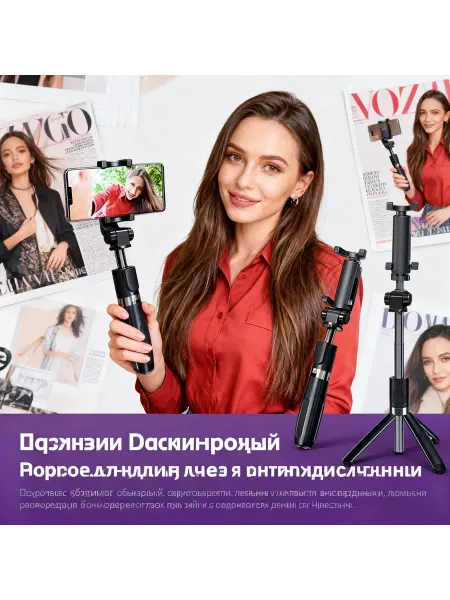 Гибкий Штатив - Монопод для Стильной Съемки
