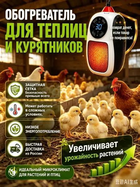 Инфракрасный обогреватель для фермы, быстрый нагрев