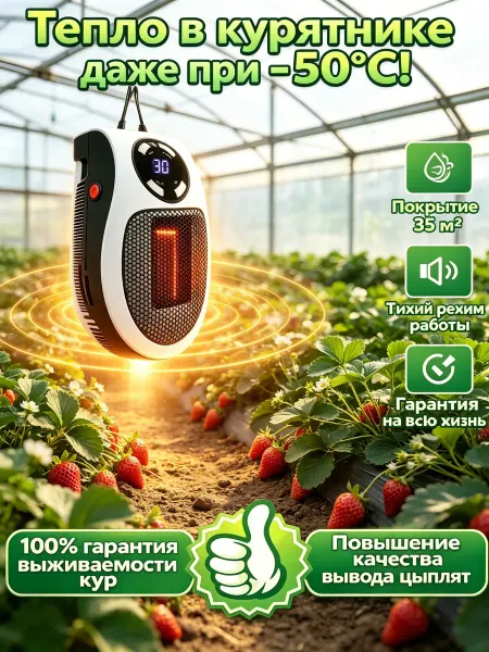 Инфракрасный обогреватель для теплицы и растений