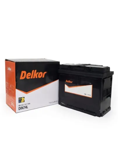 Автомобильный аккумулятор Delkor DF74 12V 74Ah 680 CCA