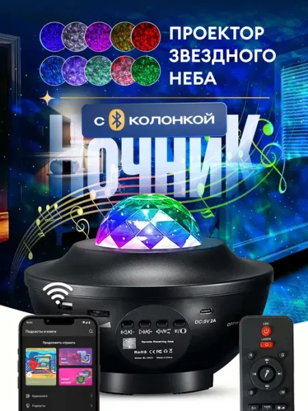 НочнИки Ночник - Проектор звездное небо