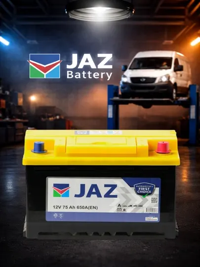 Аккумулятор JAZZ 75L 75Ah 12V обслуживаемый, Надёжная автомобильная батарея