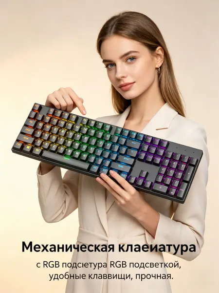 Проводная игровая механика клавиатура