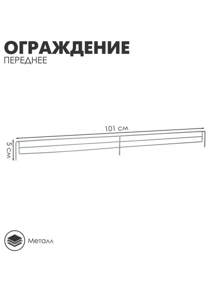 Удобное переднее ограждение для торговых полок
