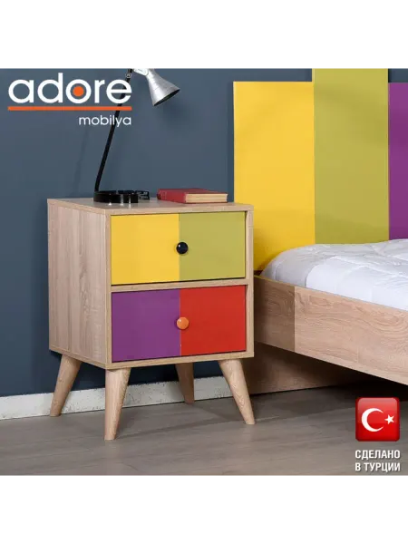 Adore тумбочка Rainbow Series KMD-920-SX-1 (44х66х44 см)