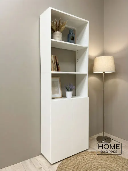 HOME express Шкаф пенал белый Spruce 600x250x1770 (SP-60-25-2D)