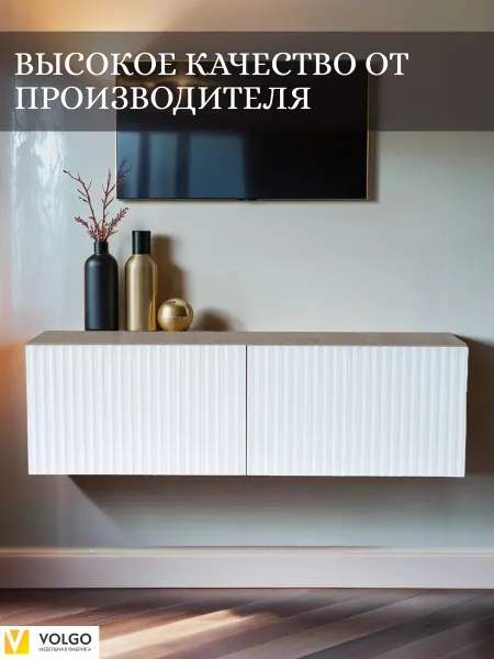 Тумба под телевизор подвесная 100х30х27см