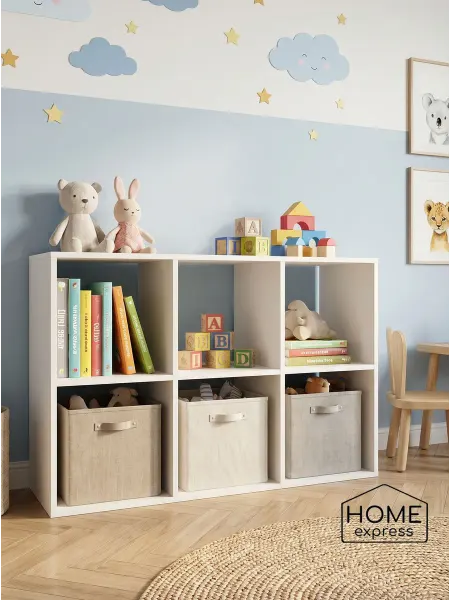 HOME express Стеллаж белый Elder, 105.4х33х70.8 см