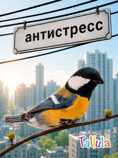 Tallula Мягкая игрушка антистресс синица, 15 см