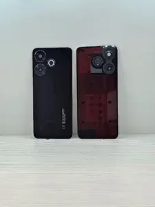 Задняя крышка для Xiaomi Redmi 13 4G (24040RN64Y) черная стеклянная со стеклом камеры