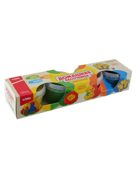 Лори (LORI) Песок для лепки 4 цвета 560гр