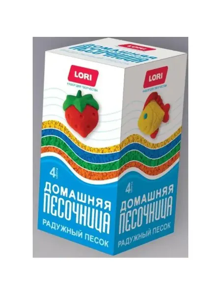 Lori Песок радужный 4 цвета по 80 гр
