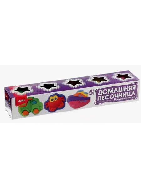 Нет бренда Песок радужный Набор из 5 цветов