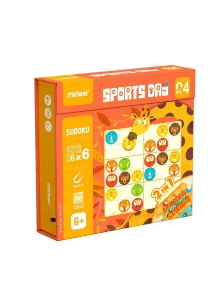 MiDeer Настольная игра Судоку "Спортивный день" 6+