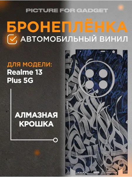 Picture_for_gadget Задняя пленка скин на телефон Realme 13 Plus 5G