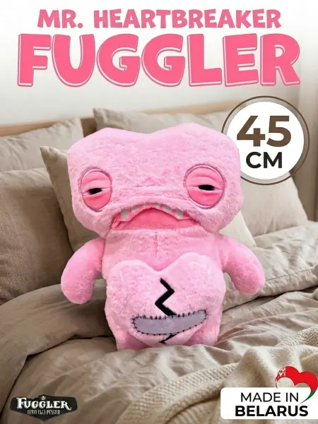 Happy Bear Фугглер большая мягкая игрушка Fuggler розовый