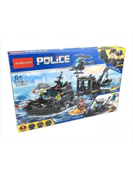 LEGO Конструктор Cities Сити Полицейский катер пластиковый