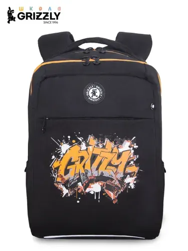 Рюкзак молодежный GRIZZLY с карманом для ноутбука 13", анатомической спинкой, для мальчика, RB-656-8